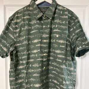 LLBean Signature Fish Print Shirt